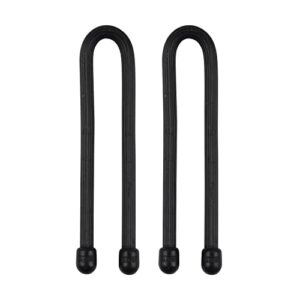 Nite Ize GT6-2PK-01 Original Gear Rubber Twist Tie, 2 Count (Pack of 1), Black