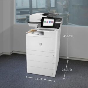 HP Color LaserJet Enterprise Flow Multifunction M776z All-in-One Wireless Duplex Printer with JetIntelligence (3WT91A), White