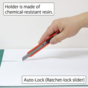 NT Cutter Chemical Resistant Poly Grip Auto-Lock Utility Knife (A-250RP)