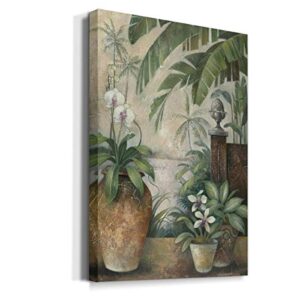 Geometric Wall Art, Wall Décor Canvas, Architecture, Lifestyle, Nautical, & Abstract Style, Ready to Hang – Orchids in Paradise II 32X48
