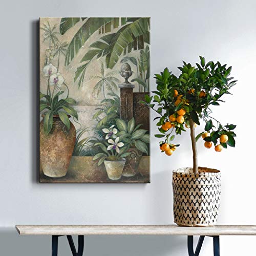 Geometric Wall Art, Wall Décor Canvas, Architecture, Lifestyle, Nautical, & Abstract Style, Ready to Hang - Orchids in Paradise II 32X48 - Image 4