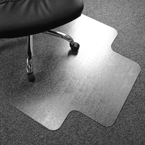 Floortex® Exclusive Vinyl Lipped Chair Mat for Carpets up to 1/4″ – 36″ x 48″, Ships Flat