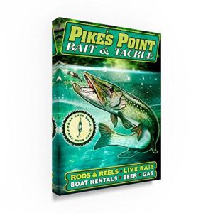 Pike by Old Red Truck, 35×47-Inch Canvas Wall Art