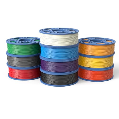 Dremel PLA Filament Spools, 0.75kg,1.75mm. - Variety 10 Pack