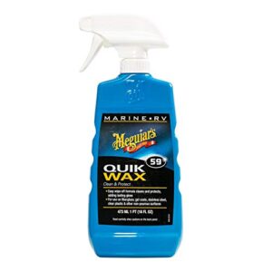 Meguiar’s M5916 Marine/RV Quik Wax Clean & Protect – 16 Oz Bottle