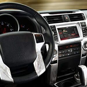 Mossy Oak Graphics Interior Auto Dash Kit, Easy to Install, No-fade, Cast Vinyl, Winter Brush 14011-WB