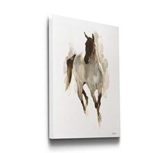 Renditions Gallery Portrait Style Canvas Wall Art: Animals, Dogs, Birds, Fish, Horses, Elk, Deer, Rustic & Modern Abstract for Home & Office, Ready to Hang – Rustic Horse I 24X36