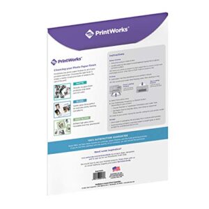 Printworks Gloss Photo Paper, for Use with Inkjet Printers, Heavyweight 8.5 mil, 8.5 x 11, 30 Sheets (00470), White