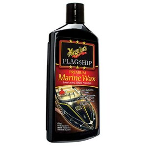 Meguiar’s Flagship Premium Marine Wax M6316 – Synthetic RV and Boat Wax – Durable Fiberglass and Gel Coat Protection for a Long-Lasting Shine – Professional-Grade Wax with UV Protection, 16 Oz Liquid