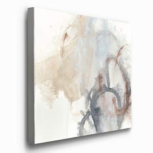 Renditions Gallery Square Canvas Wall Art: Neutral Geometric, Bright Fractal Floral, Modern Multicolor Nature & Animal Abstract Wall Art for Home & Office Supposition I – Ready to Hang (32×32)
