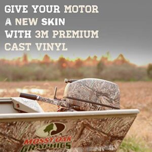 Mossy Oak Graphics Bottomland Camo Boat Motor Wrap Kit – Easy to Install Vinyl Wrap with Matte Finish – 90 HP Or Less Kit