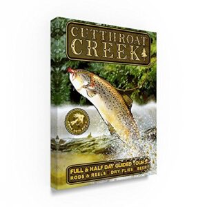 Trademark Fine Art ALI21535-C2432GG Cutthroat Creek Brown Trout, 24 x 32