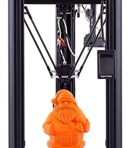 FLSUN Super Racer – 200 mm/s Fast 3D Printer, 2800 + mm/s², FDM Delta 3D Printer with self-Leveling Resume 1.75 PLA DIY 3D Printers Print Size Φ260 x 330 mm. (SR)