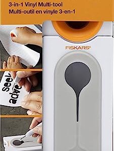 Fiskars 177400-1001 Vinyl Cutting, one Weeding Tool, Orange & White