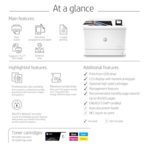 HP Color LaserJet Enterprise M751dn Printer with One-Year, Next-Business Day, Onsite Warranty (T3U44A), White