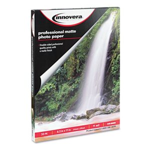 Innovera 99650 Heavyweight Photo Paper Matte 8-1/2 x 11 50 Sheets/Pack