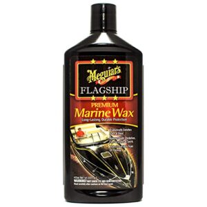 Meguiar’s Flagship Premium Marine Wax M6316 – Synthetic RV and Boat Wax – Durable Fiberglass and Gel Coat Protection for a Long-Lasting Shine – Professional-Grade Wax with UV Protection, 16 Oz Liquid