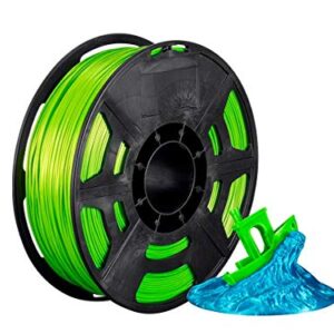 Monoprice Hi-Gloss 3D Printer Filament PLA 1.75mm – 1kg/Spool – Pale Green, Works with All PLA Compatible 3D Printers