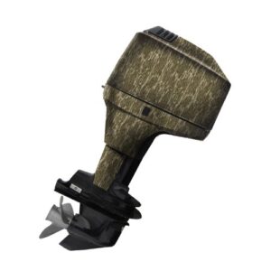 Mossy Oak Graphics Bottomland Camo Boat Motor Wrap Kit – Easy to Install Vinyl Wrap with Matte Finish – 90 HP Or Less Kit
