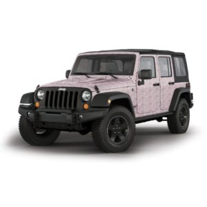 Mossy Oak Graphics Full Body Bottomland Pink Camouflage Auto Wrap – Camo Vinyl with A Matte Finish – Jeep 4-Door