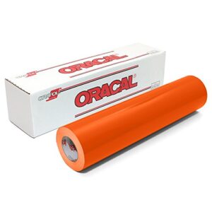 Oracal 651 Glossy Vinyl Roll 12 Inches by 150 Feet – Orange