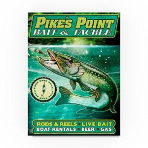 Pike by Old Red Truck, 18×24-Inch Canvas Wall Art