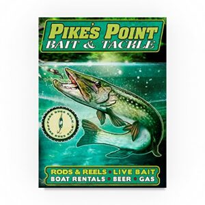 Pike by Old Red Truck, 24×32-Inch Canvas Wall Art