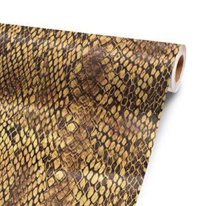 Rattlesnake Skin 96” x 52” Vinyl Wrap Sheet for Large or Custom Items | 3M wrap DIY to Custom Gear of All Types and Sizes, Including Vehicles, Boats, appliances, Furniture, ATV’s, Golf carts, Bikes