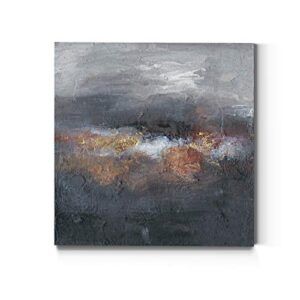 Renditions Gallery Square Canvas Wall Art: Neutral Geometric, Bright Fractal Floral, Modern Multicolor Nature & Animal Abstract Wall Art for Home & Office Mountains in the Mist IV (40×40)