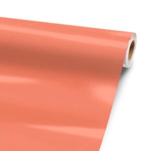 Solid Salmon 96” x 52” Vinyl Wrap Sheet for Large or Custom Items | 3M wrap DIY to Custom Skin Gear of All Types and Sizes, Including Vehicles, Boats, appliances, Furniture, ATV’s, Golf carts, Bikes