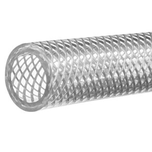 USA Sealing ZUSA-HT-9 FDA Reinforced PVC Tubing, 3/8″ ID, 5/8″ OD, 100′ Length