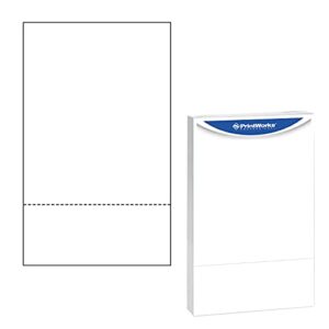 PrintWorks Professional Perforated Paper for Statements, Invoices, Gift Certificates, Coupons and More, 8.5 x 14, 24 lb, 3 1/2″ Perf, 2500 Sheets, White (04173)