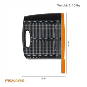 Fiskars Recycled Bypass Paper Trimmer – 12″ Cut Length – Guillotine Paper Cutter with Self-Sharpening Blade – Black