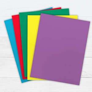 PrintWorks Bright Colored Paper, 24 lb, 4 Assorted Colors, FSC Certified, Perfect for School and Craft Projects, 100 Sheets, 8.5 x 11 Inch (00576), Single