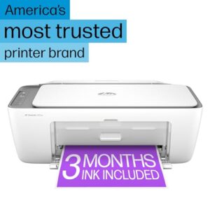 HP DeskJet 2855e Wireless All-in-One Color Inkjet Printer, Scanner, Copier, Best-for-home, 3 months of ink included (588S5A)