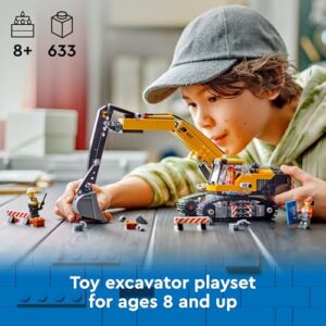 LEGO City Construction Excavator Toy – Building Toys for Boys & Girls, Ages 8+ – Functional Kids Construction Truck W/Minifigures – Gifts for Birthdays & Holidays – 60420
