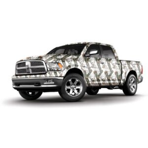 Mossy Oak Graphics Full Body Winter Camouflage Auto Wrap – Camo Vinyl with A Matte Finish – Standard Length Full Size Truck