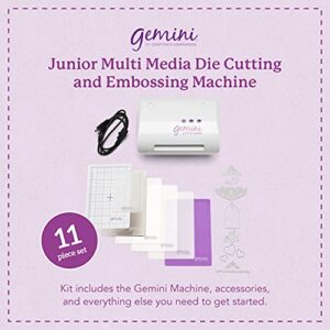Gemini Twin-Function Cutter & Embosser Crafter’s Companion Gemini Junior Jnr Portable Die Cutting and Embossing Machine, White
