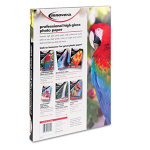 Innovera 99550 High-Gloss Photo Paper, 8-1/2 x 11, 50 Sheets/Pack