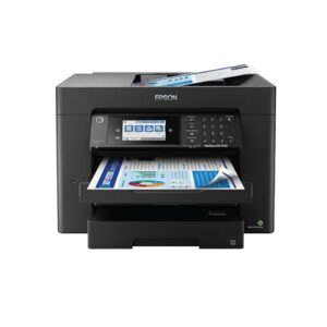 Epson Workforce Pro WF-7840 Wireless All-in-One Wide-Format Printer with Auto 2-Sided Print up to 13″ x 19″, Copy, Scan and Fax, 50-Page ADF, 500-sheet Paper Capacity, 4.3″ Screen,Black