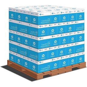 HP Papers Printer Paper 8.5 x 11 Paper Copy &Print 20 lb 80 Case Pallet – 192,000 Sheets 6 Pack Case – 2400 Sheets Made in USA – FSC Certified 800350P,White,200010P