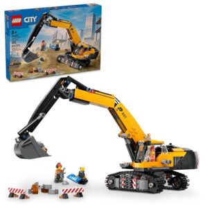 LEGO City Construction Excavator Toy – Building Toys for Boys & Girls, Ages 8+ – Functional Kids Construction Truck W/Minifigures – Gifts for Birthdays & Holidays – 60420