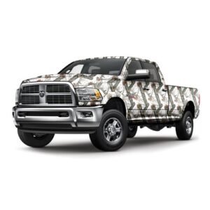 Mossy Oak Graphics Full Body Winter Camouflage Auto Wrap – Camo Vinyl with A Matte Finish – Standard Length Full Size Truck