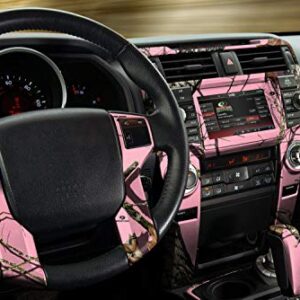 Mossy Oak Graphics Interior Auto Dash Kit, Easy to Install, No-fade, Cast Vinyl, Break-up Pink 14011-BUP