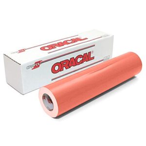 Oracal 651 Glossy Permanent Vinyl 12 Inch x 6 Feet – Coral, Model Number: 651-12006-341-CORAL