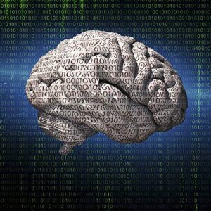 Posterazzi PSTRFF700011HLARGE Binary Brain Photo Print, 24 x 36, Multi