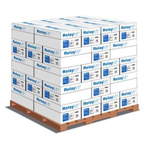 Relay MP, Copy Paper, 20lb, 8.5 x 11, Letter, 3 Hole Punched, 92 Bright, 2,500 Sheets case/40 cases (013023P)