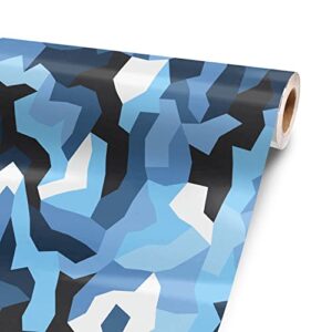 Sky Camouflage 72” x 52” Vinyl Wrap Sheet for large or custom items | 3M wrap DIY to custom skin gear of all types and sizes, including vehicles, boats, appliances, furniture, atv’s, golf carts, bikes