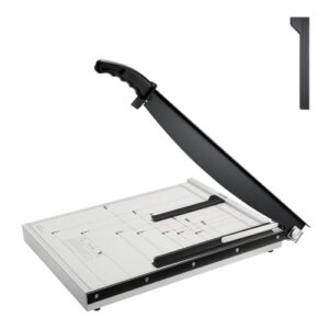 VEVOR Paper Cutter, Guillotine Trimmer, 18″ Cut Length, 20 Sheets Capacity, Heavy Duty Guillotine Paper Cutter with Guard Rail/Blade Lock for Cardstock/Cardboard, Paper Trimmer for Home Office School