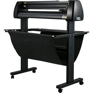 VEVOR Vinyl Cutter, 34Inch Bundle, Vinyl Cutter Machine, Manual Vinyl Printer, LCD Display Plotter Cutter Sign Cutting with Signmaster Software for Design and Cut, with Supplies, Tools